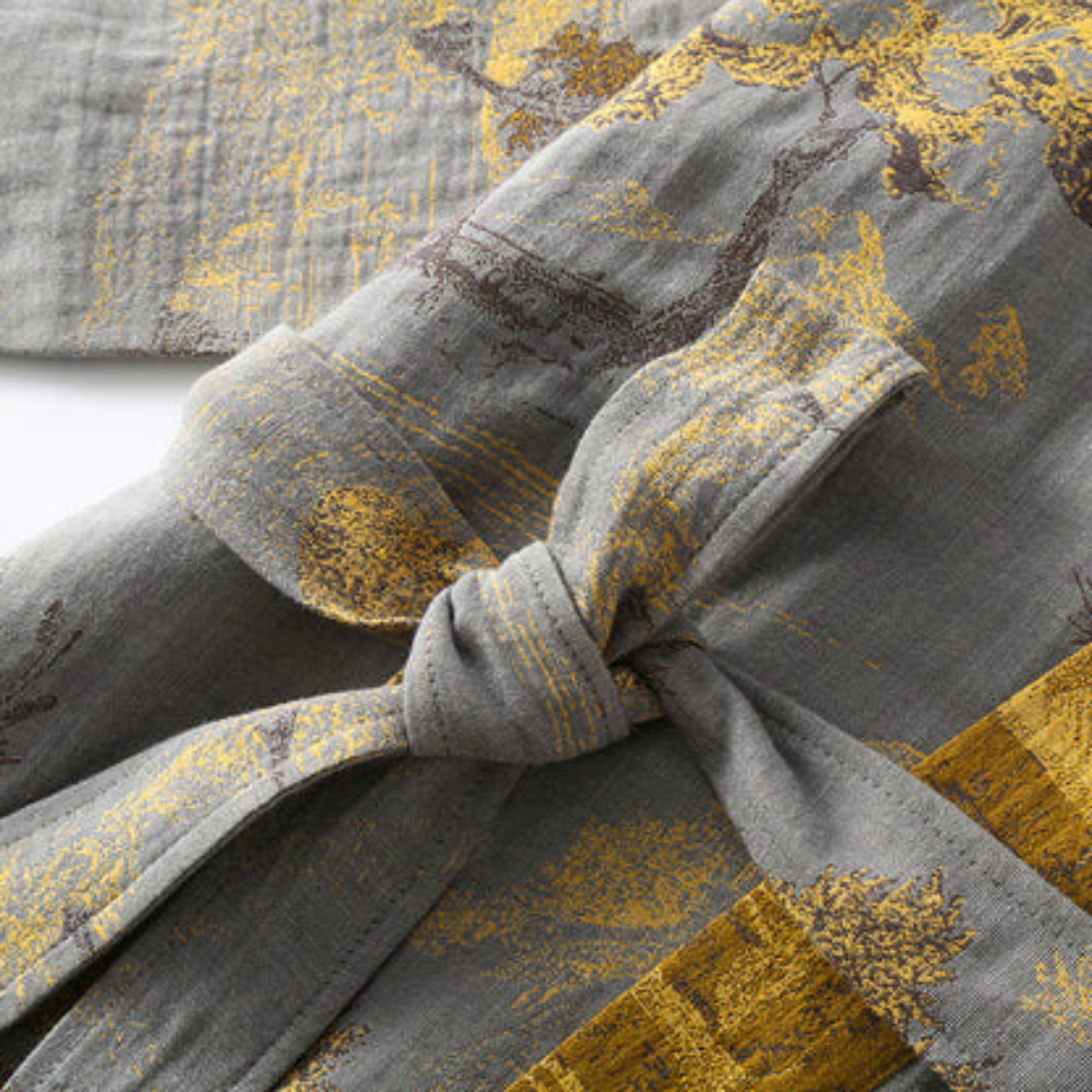 SereneCotton – Luxe Cotton Kimono Bathrobe with Timeless Elegance