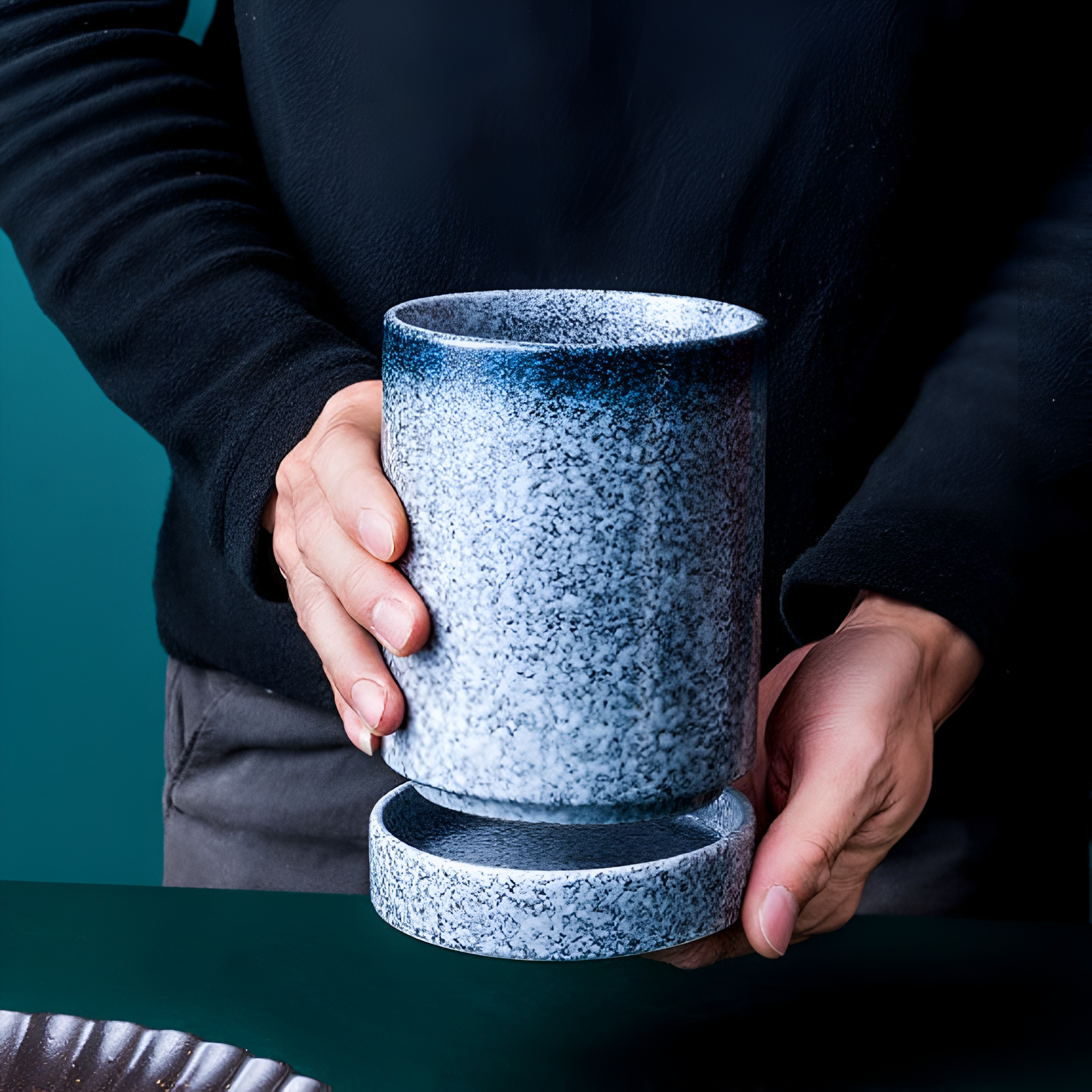 ZenCraft Elegant Ceramic Cutlery Holder – For a Stylish and Tidy Kitchen