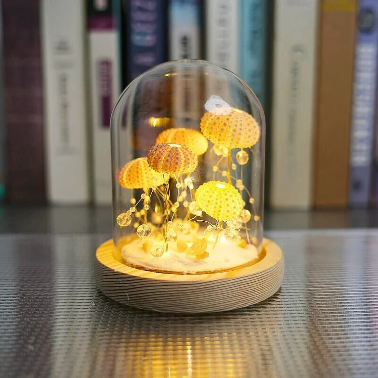 LumiCraft – Unique DIY Table Lamp with Natural Primeval Shell for an Atmospheric Interior