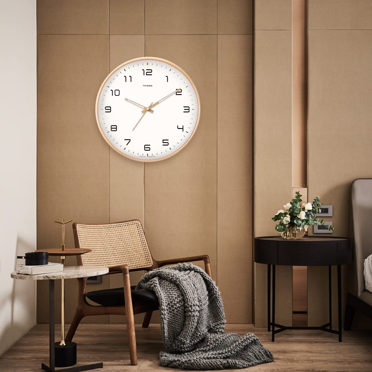 TimberTime – Stylish Wooden Wall Clock with Silent Movement for a Timeless Interior
