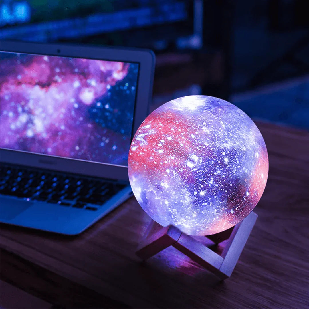 LunaGlow – Luxury Galaxy Table Lamp with Cosmic Elegance for Atmospheric Interiors