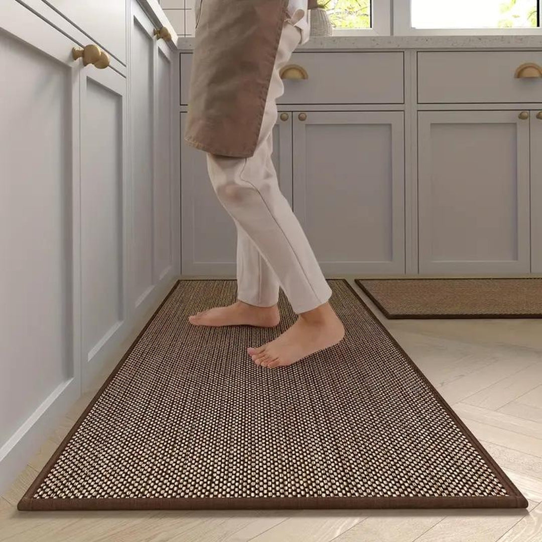 LumiMat Luxe Kitchen Mat Set – Stylish Comfort & Non-slip Design for a Timeless Kitchen