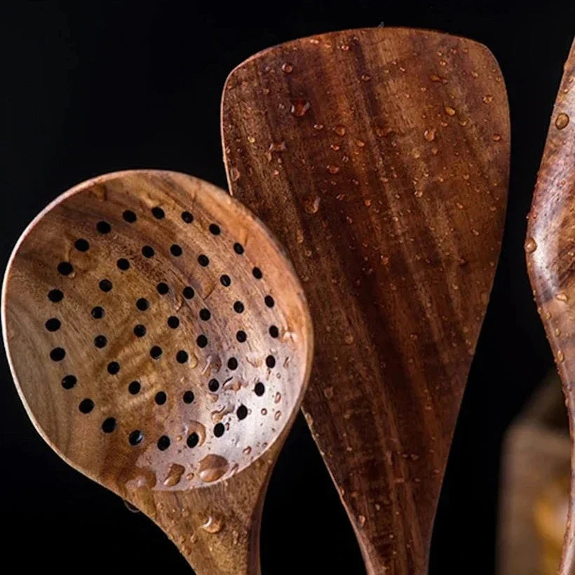 AcaciaLuxe – Versatile Kitchen Set with Natural Elegance