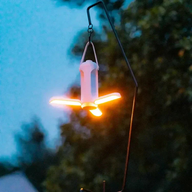 LumiTrail – Portable LED Camping Lamp with Sustainable Design