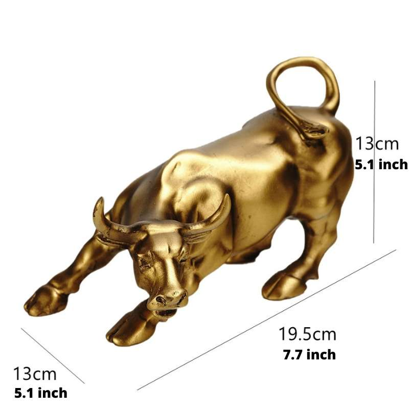 BullVanguard – Luxury Resin Bull Statue with Powerful Design for Home or Office