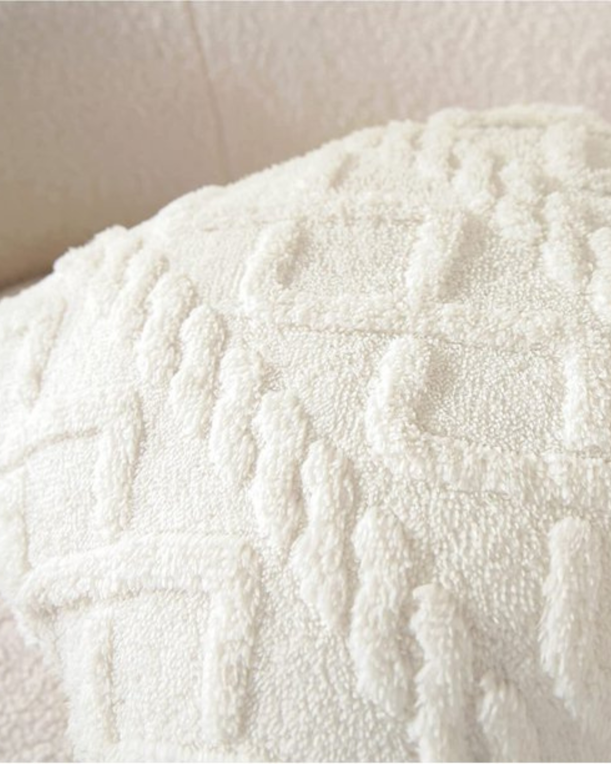 ZenWeave – Luxe Relief Cushion with Subtle Geometric Design for a Stylish Interior
