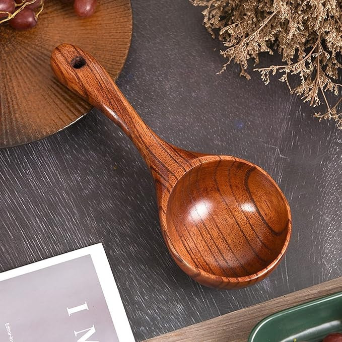TimberScoop – Luxury Wooden Kitchen Scoop with Ergonomic Design for Versatile Use