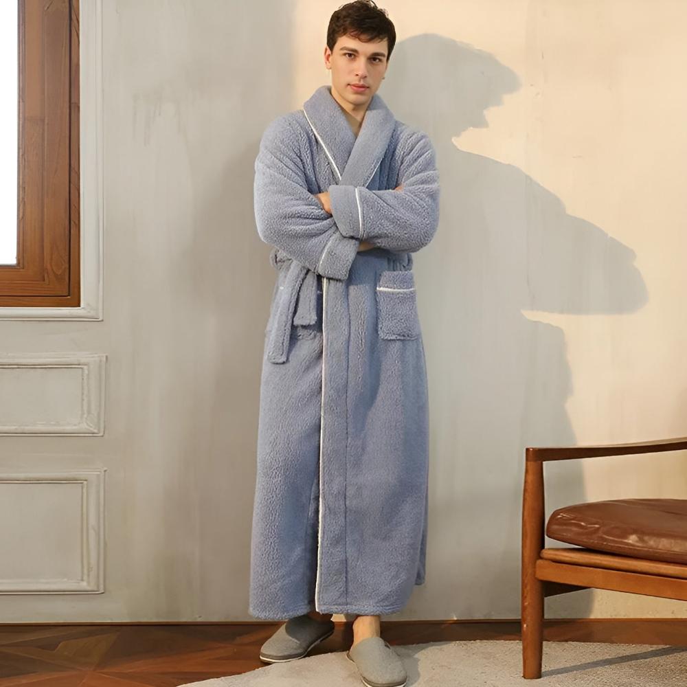 VeluLuxe – Elegant Flannel Bathrobe with Ultimate Comfort