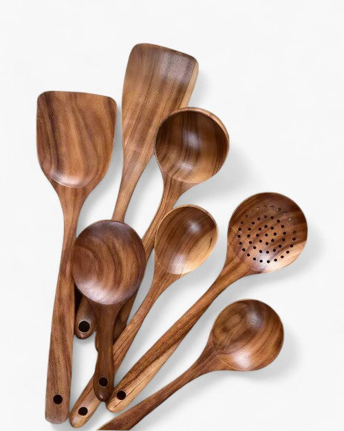 Tierra – Luxe Teak Wooden Kitchen Set for Sustainable & Elegant Cooking