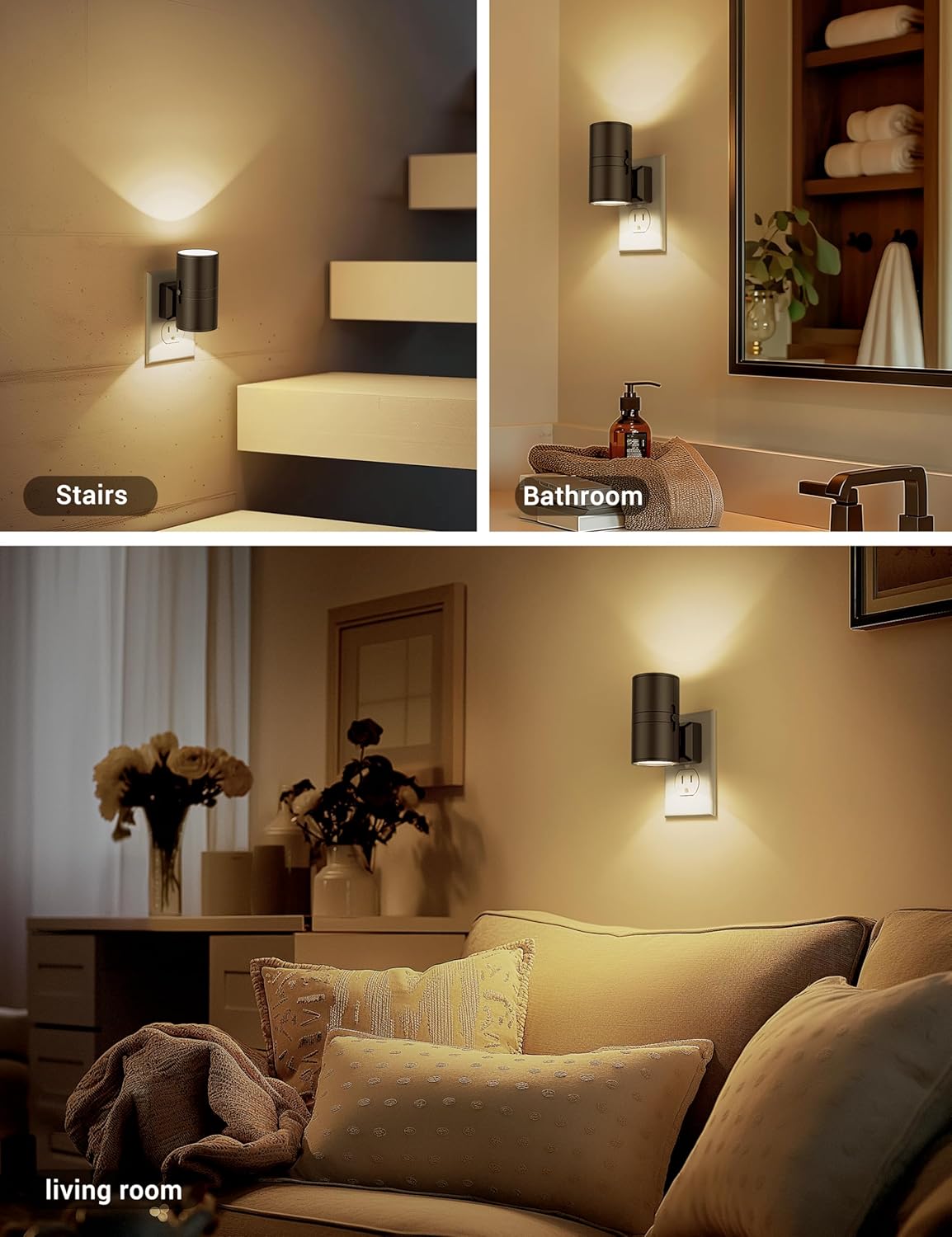NightNova – Dimmable LED Night Light with Automatic Dusk Sensor for Stylish Functionality