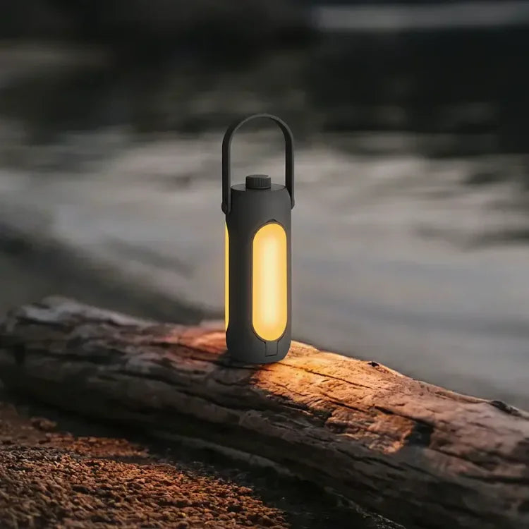 LumiTrail – Portable LED Camping Lamp with Sustainable Design