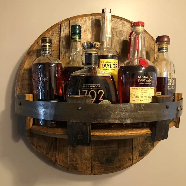 WoodLuxe – Robust Wooden Drinks Display for Stylish Presentation