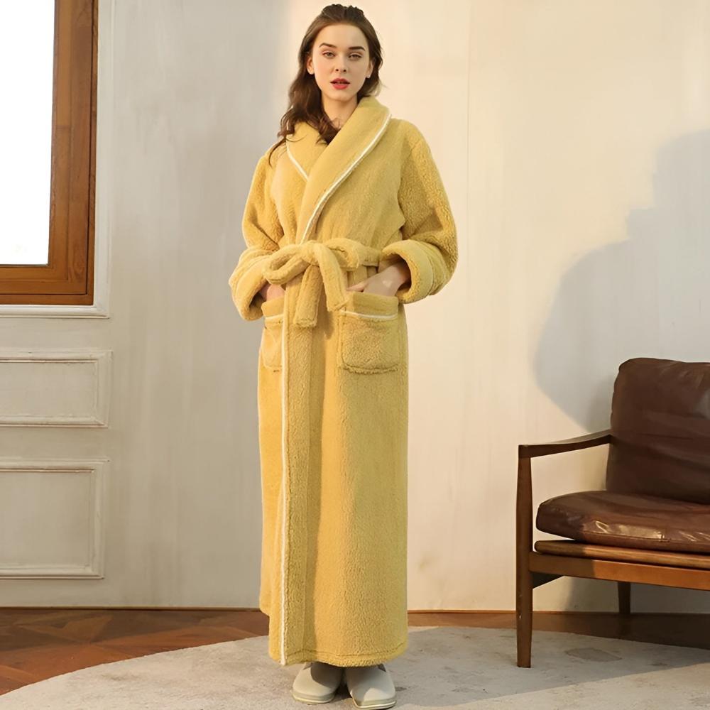 VeluLuxe – Elegant Flannel Bathrobe with Ultimate Comfort