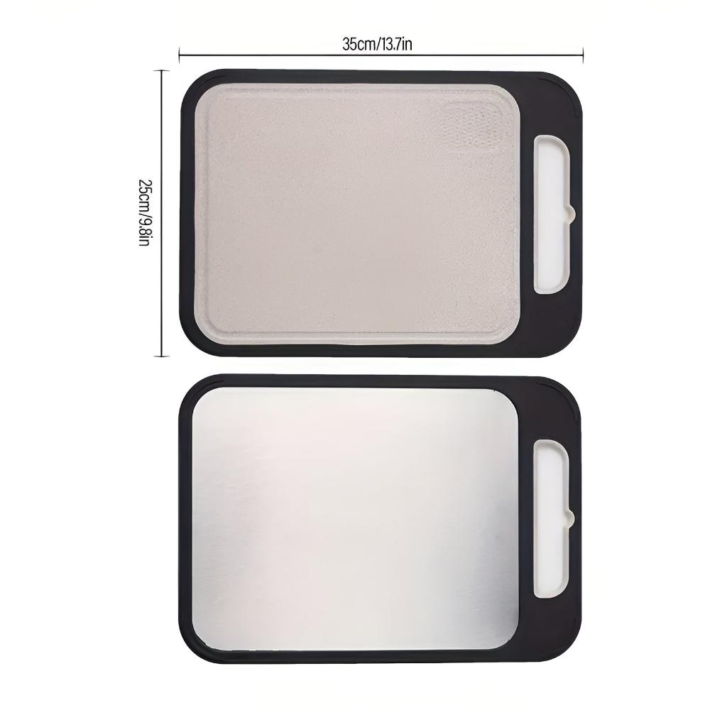 Steeluxe DuoCut – Luxe Stainless Steel Cutting Board with Double-sided Design for a Hygienic Kitchen