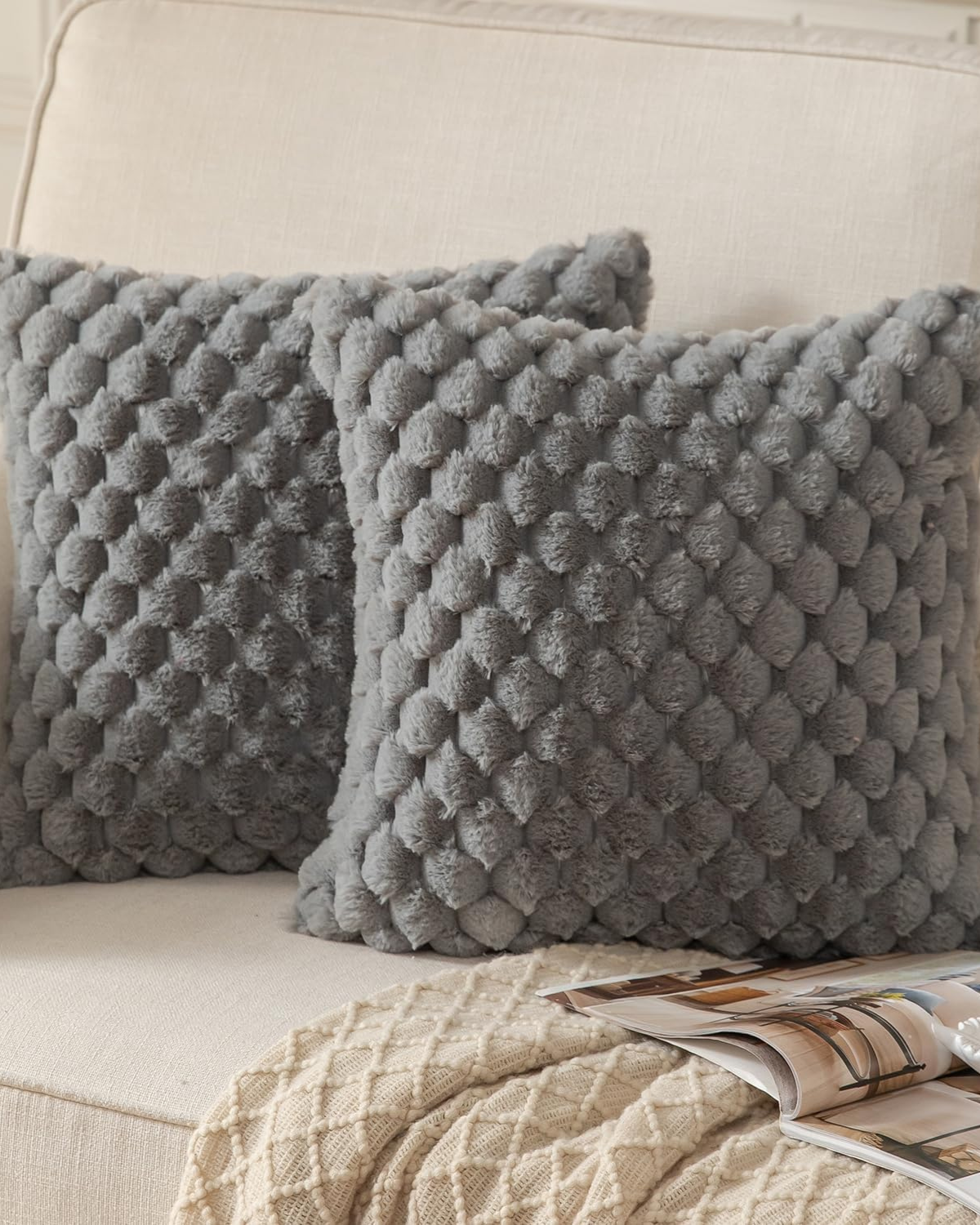 Embrace – Luxury Decorative Cushion with Lush Texture for a Refined Interior