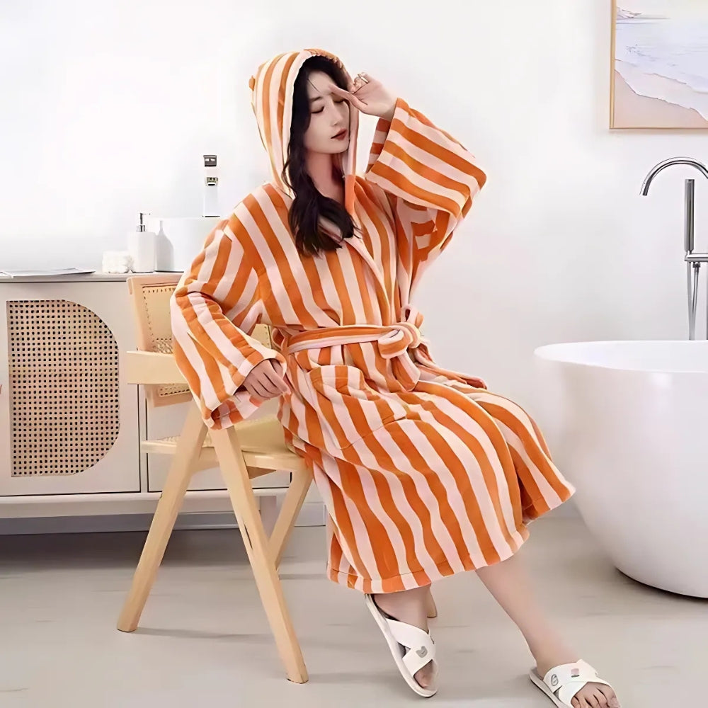 VeluLuxe – Silky Soft Bathrobe with Hotel-Worthy Allure for Ultimate Relaxation