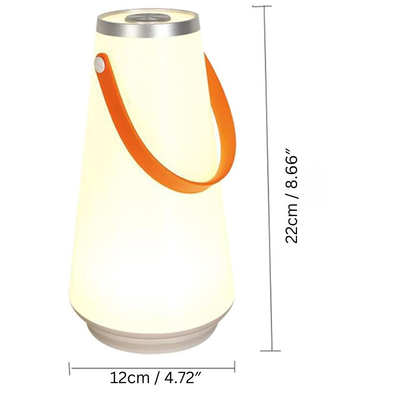 SolarGlow – Portable LED Camping Lamp with Sustainable Solar System