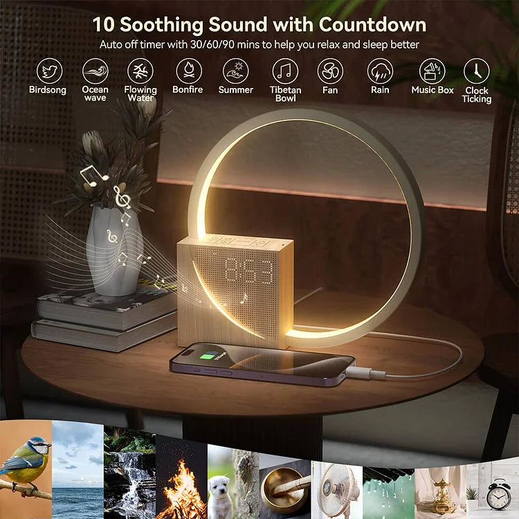TouchGlow – Stylish Night Lamp with Touch Control and Alarm Clock Function
