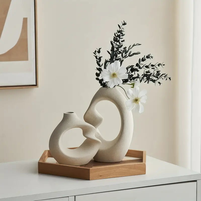 FormaLuxe – Sculptural Ceramic Vases Set with Modern Elegance