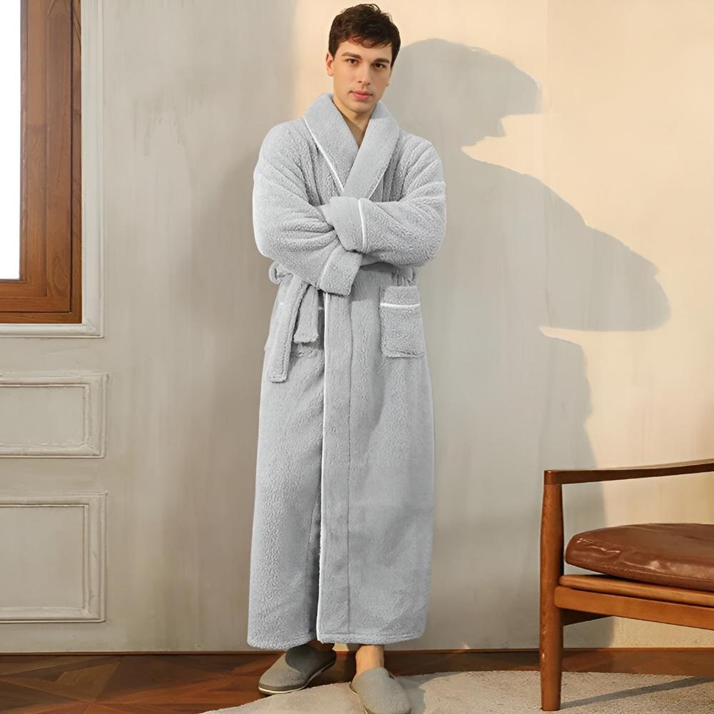 VeluLuxe – Elegant Flannel Bathrobe with Ultimate Comfort