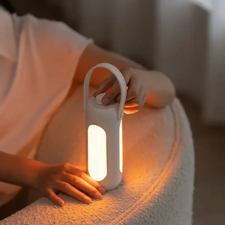 LumiTrail – Portable LED Camping Lamp with Sustainable Design