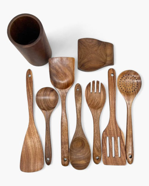 Tierra – Luxe Teak Wooden Kitchen Set for Sustainable & Elegant Cooking