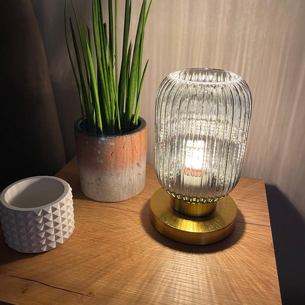 AmberGlow – Luxury Table Lamp with Scandinavian Warmth