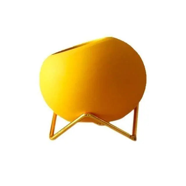 VividNest – Modern Ceramic Plant Pot with Stylish Stand