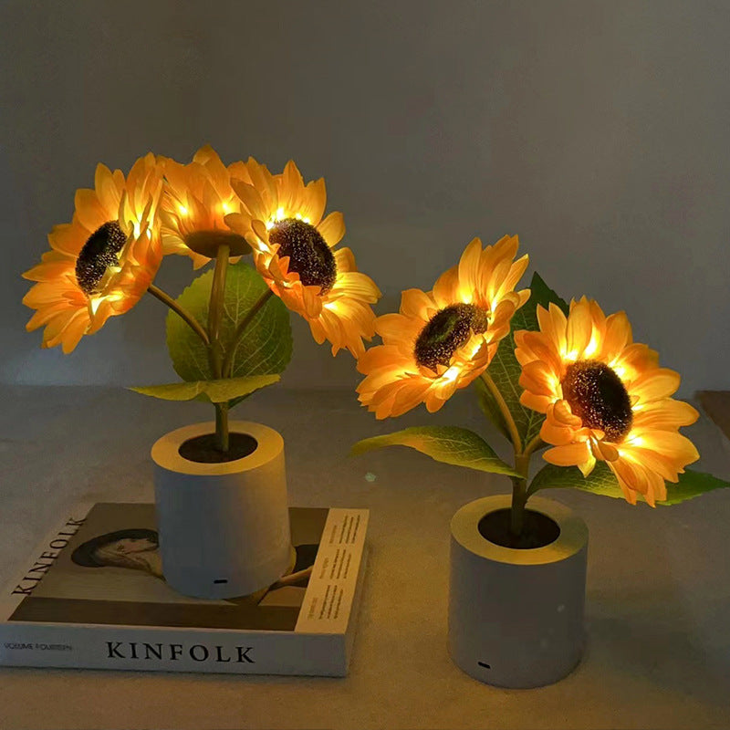 GlowFlora – Luxury LED Table Lamp in the Shape of a Sunny Sunflower