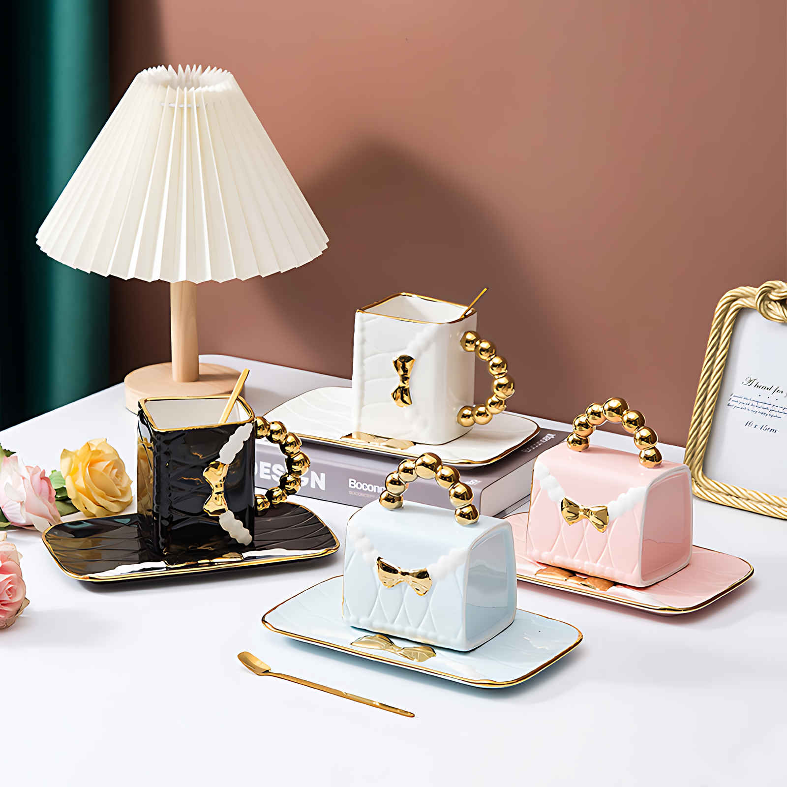 LumiChic Ceramic Tea & Coffee Set – Elegant Design for a Luxurious Moment