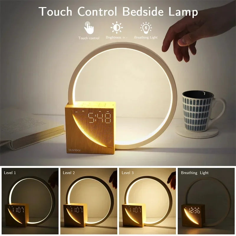 TouchGlow – Stylish Night Lamp with Touch Control and Alarm Clock Function
