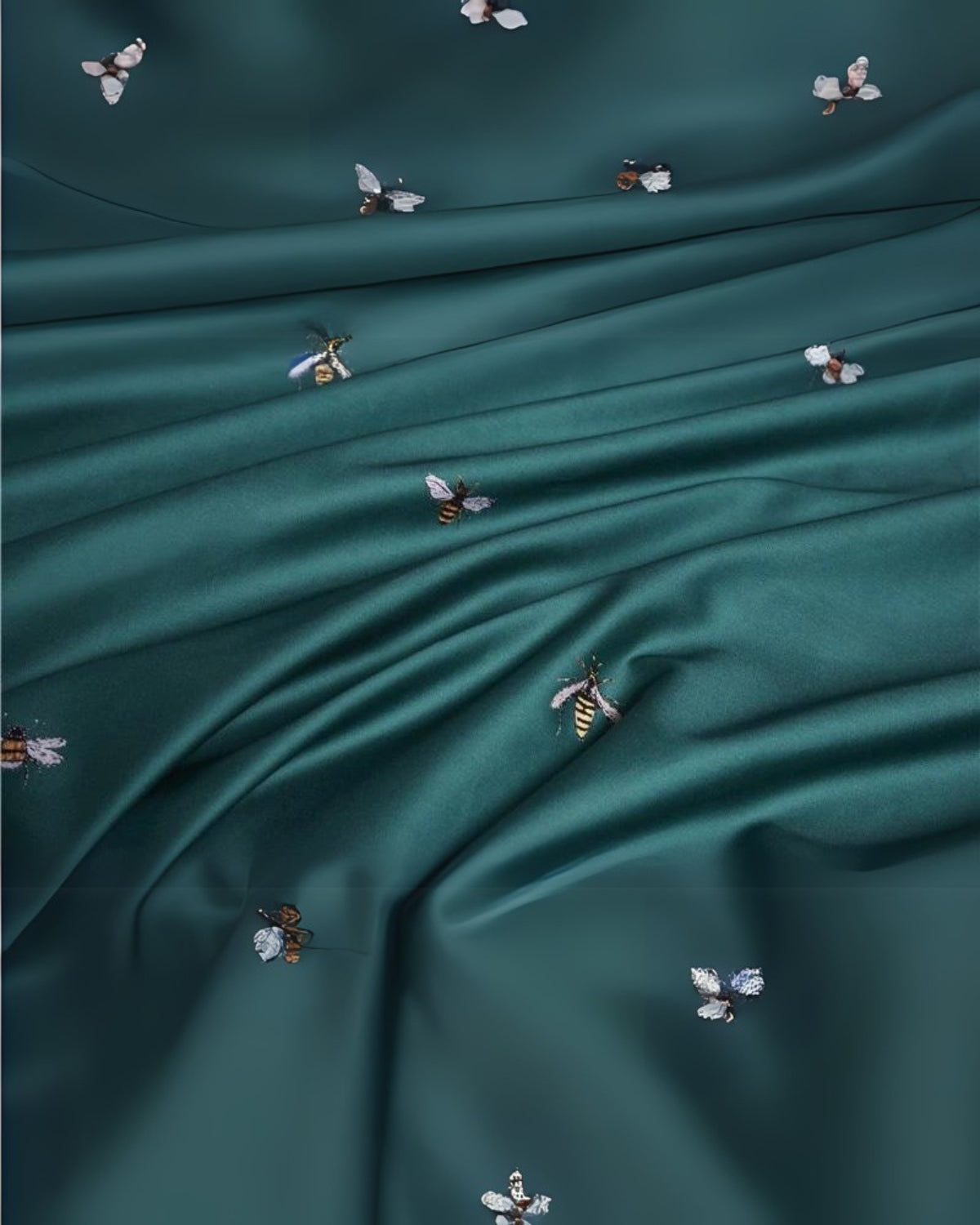 L’Apiculture – Luxe Egyptisch Katoenen Beddengoedset met Verfijnd Bijenmotief