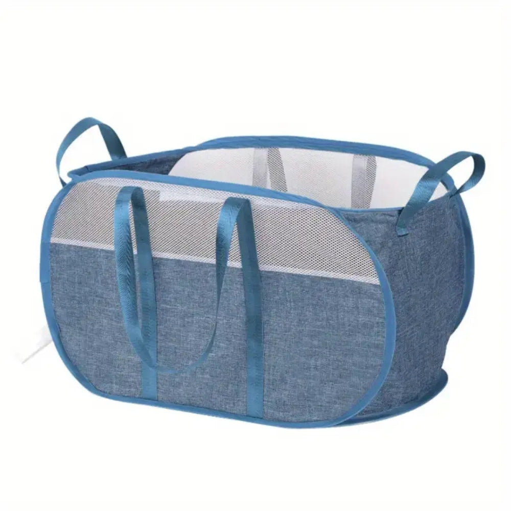 LumiFold Luxe Laundry Basket – Foldable Design with Reinforced Handles for Smart Organization