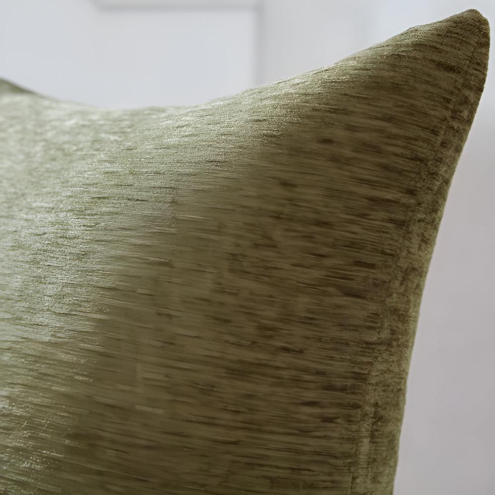 Housse de coussin décorative rétro française avec liseré noir et texture jacquard