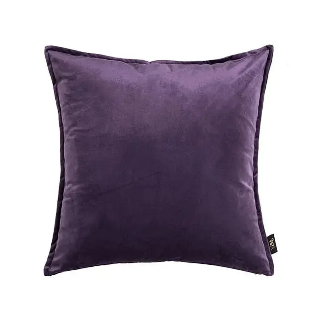VelvetLux – Luxe Velvet Cushion Cover with Flannel Edge