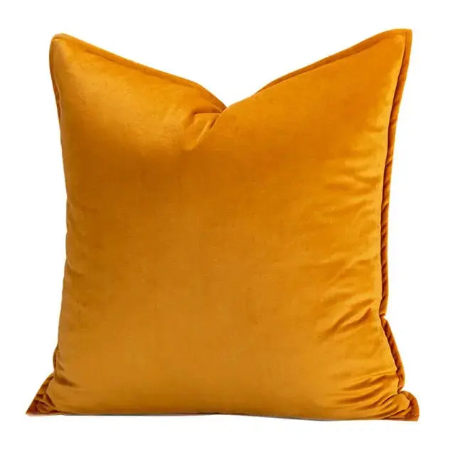VelvetLux – Luxe Velvet Cushion Cover with Flannel Edge