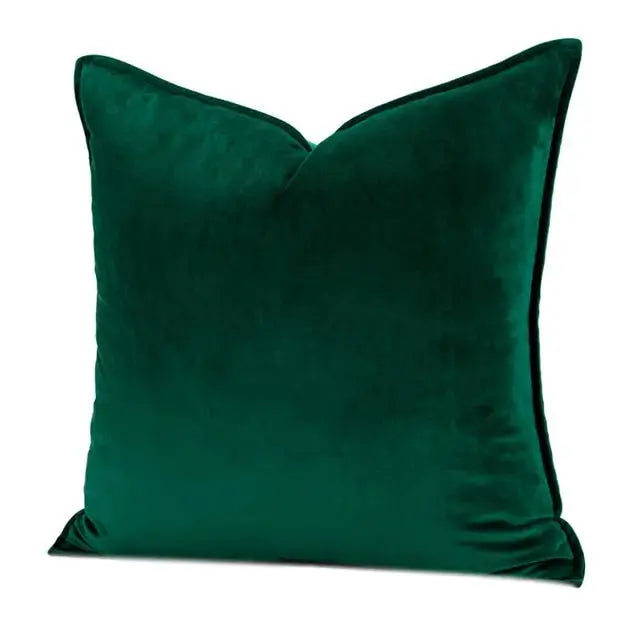 VelvetLux – Luxe Velvet Cushion Cover with Flannel Edge