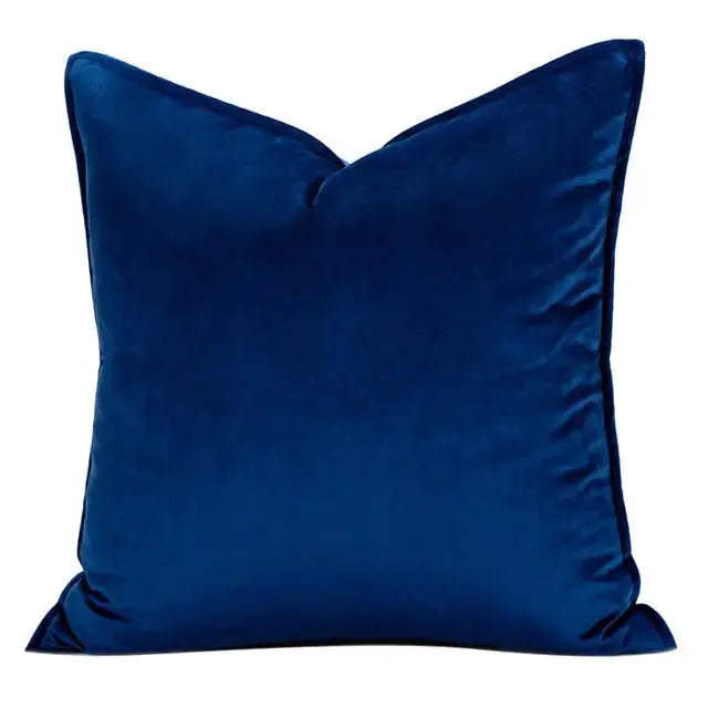 VelvetLux – Luxe Velvet Cushion Cover with Flannel Edge