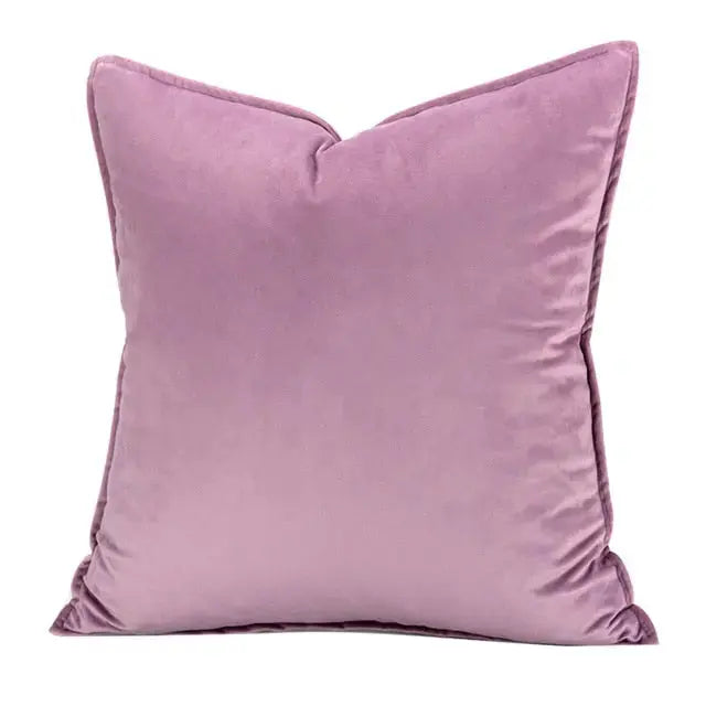 VelvetLux – Luxe Velvet Cushion Cover with Flannel Edge