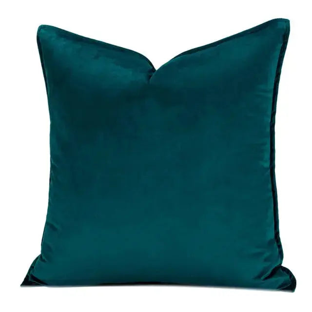 VelvetLux – Luxe Velvet Cushion Cover with Flannel Edge