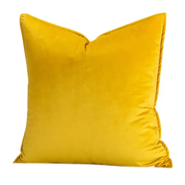 VelvetLux – Luxe Velvet Cushion Cover with Flannel Edge
