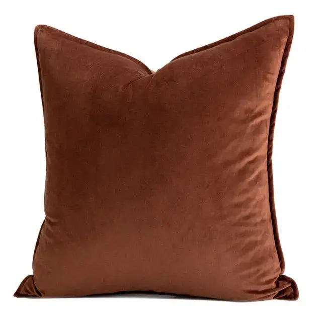VelvetLux – Luxe Velvet Cushion Cover with Flannel Edge