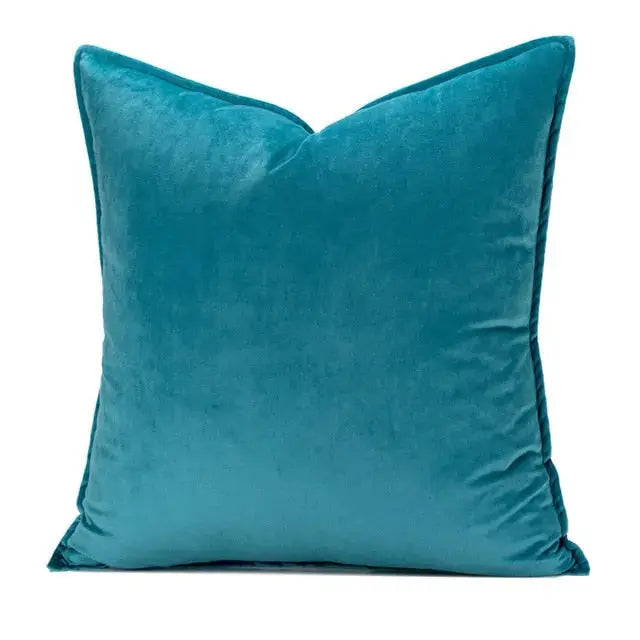 VelvetLux – Luxe Velvet Cushion Cover with Flannel Edge