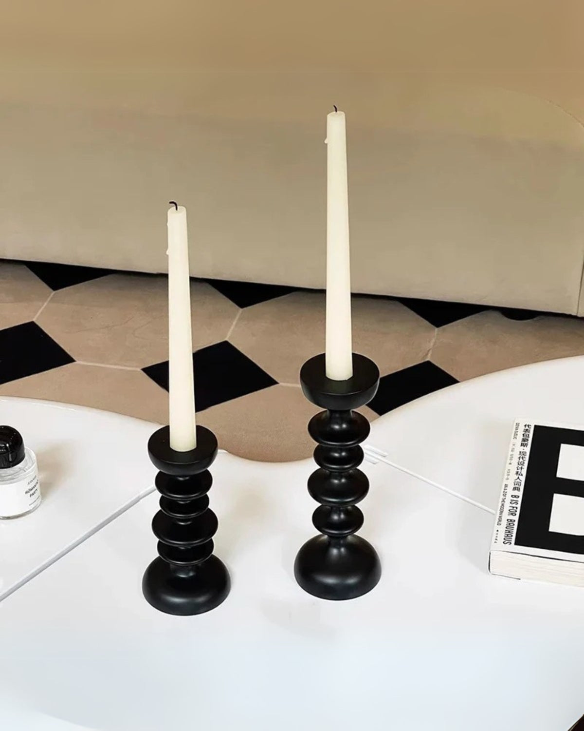 The Sculptor – Luxury Wooden Candle Holder with Sculptural Elegance