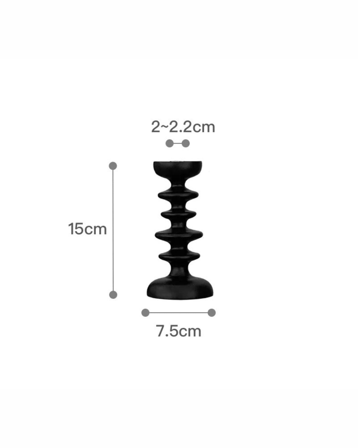 The Sculptor – Luxury Wooden Candle Holder with Sculptural Elegance