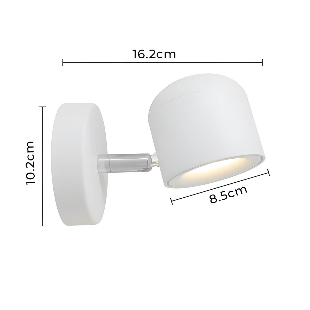 LumiFlex – Dimmable Wall Lamp with Minimalist Design and Rotatable Head