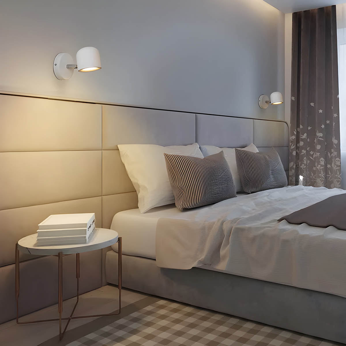 LumiFlex – Dimmable Wall Lamp with Minimalist Design and Rotatable Head