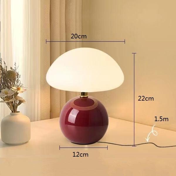 LumiCéram – Luxury Table Lamp with French Mushroom Design for a Timeless Interior