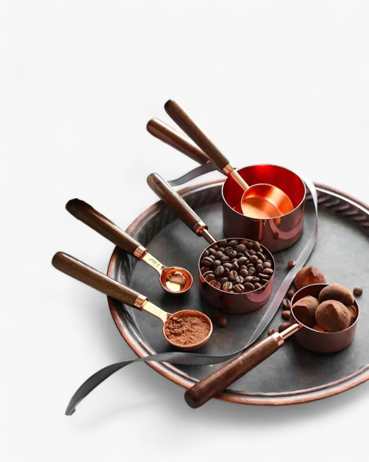 Gleam Copper – Luxe Copper Measuring Set for Precise and Stylish Cooking