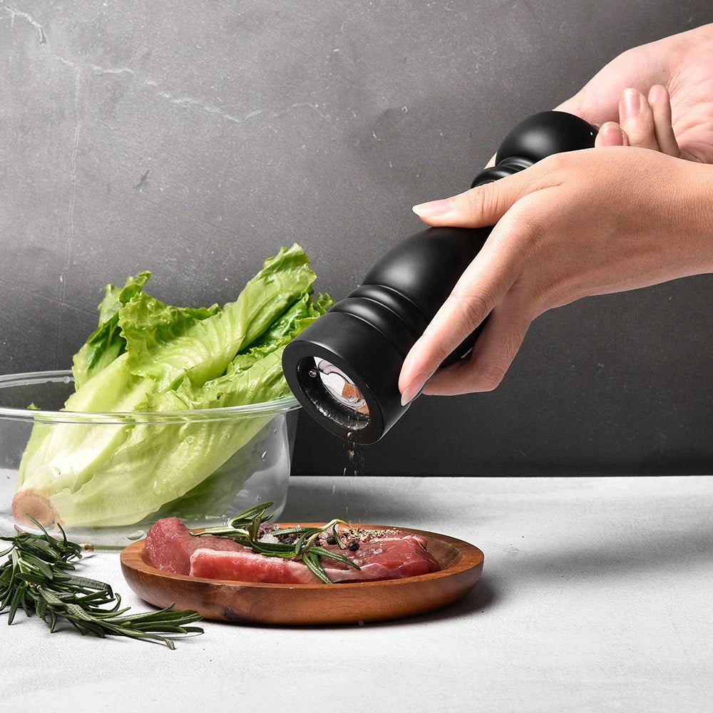 AurumTaste Luxe Wooden Pepper and Salt Set – Timeless Elegant Touch for a Stylish Kitchen